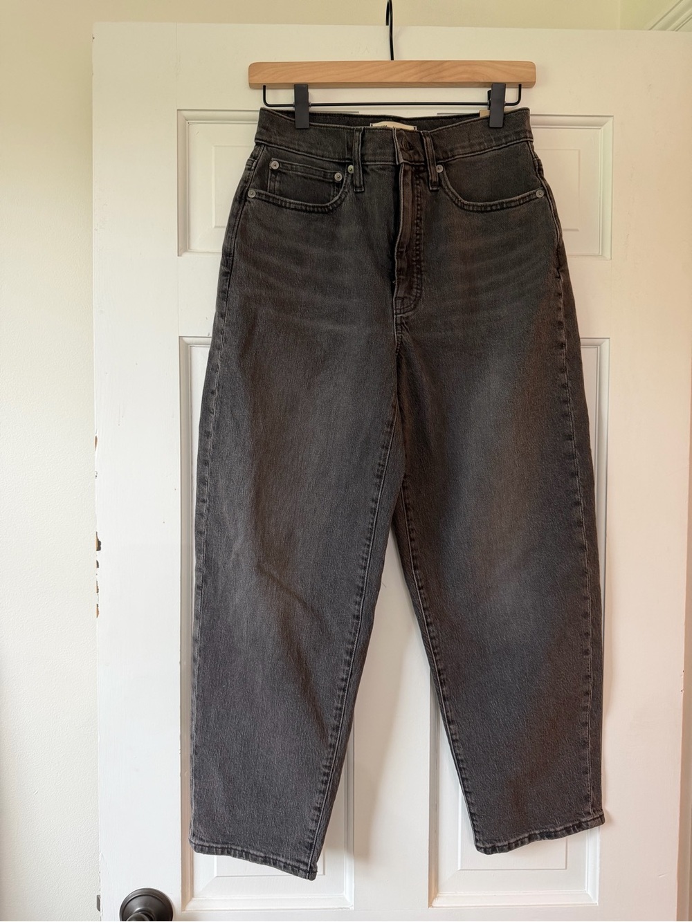 Madewell Women's Balloon Jeans in Charcoal Wash